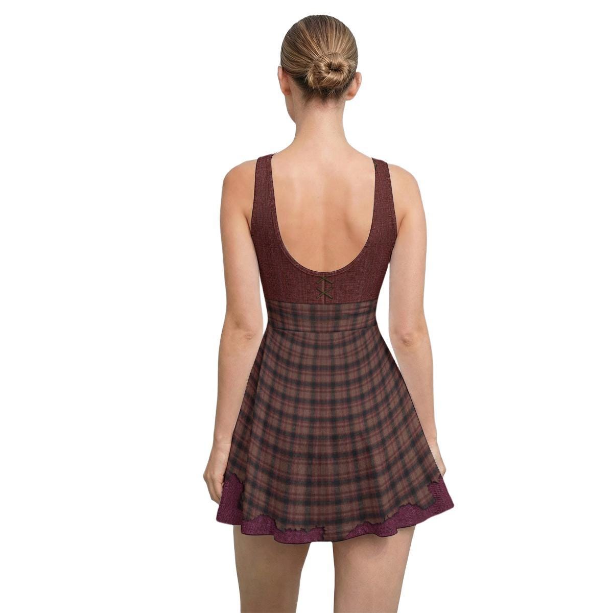 Winifred Sanderson Inspired Sleeveless Athletic Dress with attached shorts