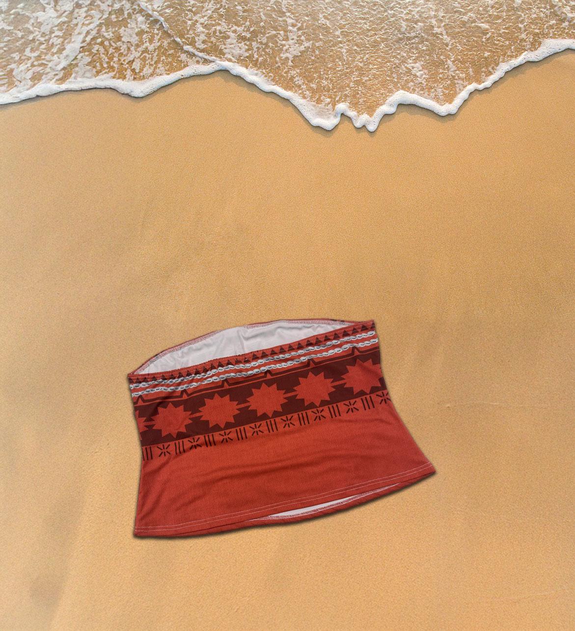 RTS [XL] Moana Inspired Bandeau Tube Top