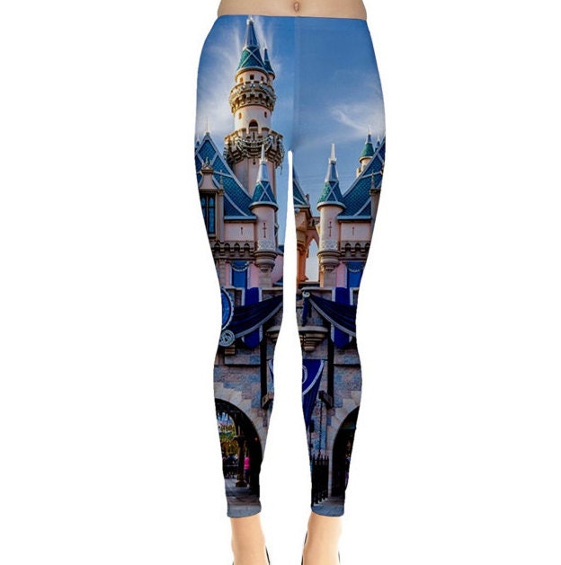 READY-to-SHIP [Flaw XL] Sleeping Beauty Castle Inspired Leggings