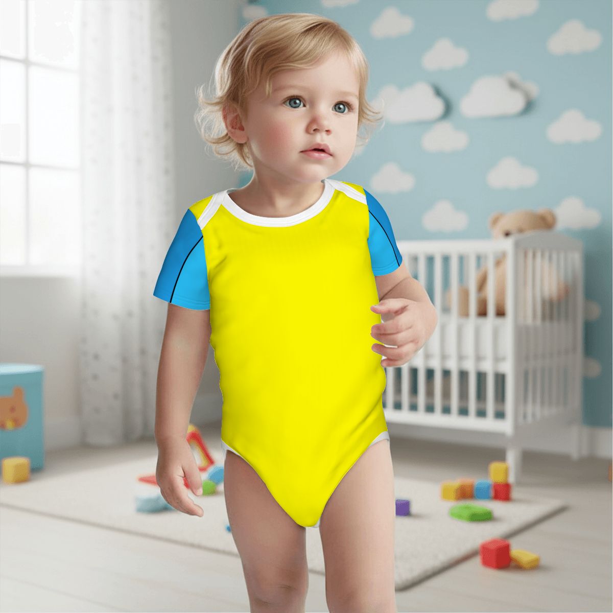 Flounder Inspired Baby Bodysuit