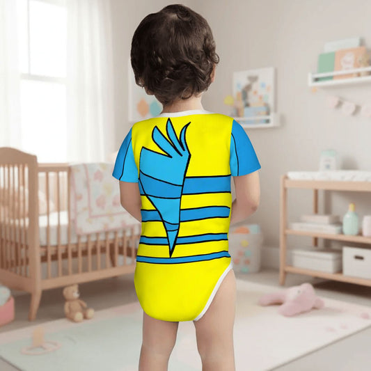 Flounder Inspired Baby Bodysuit