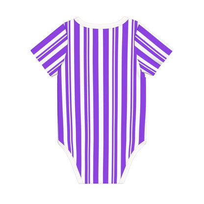 Purple Dapper Dan Inspired Baby Bodysuit