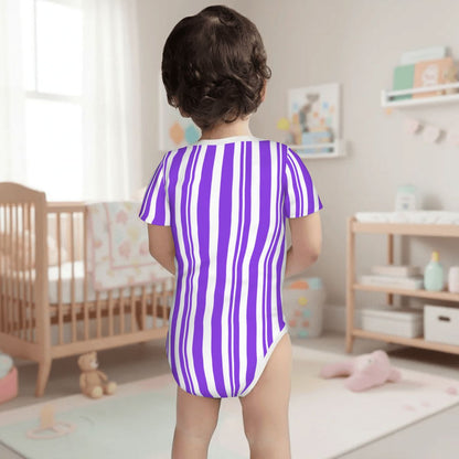 Purple Dapper Dan Inspired Baby Bodysuit