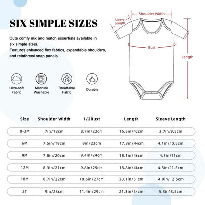 Flounder Inspired Baby Bodysuit