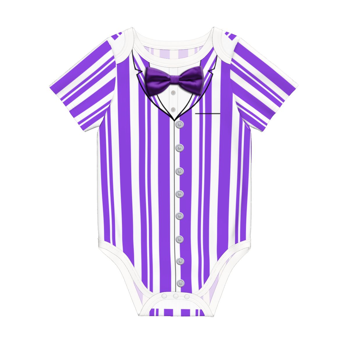 Purple Dapper Dan Inspired Baby Bodysuit