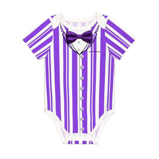 Purple Dapper Dan Inspired Baby Bodysuit