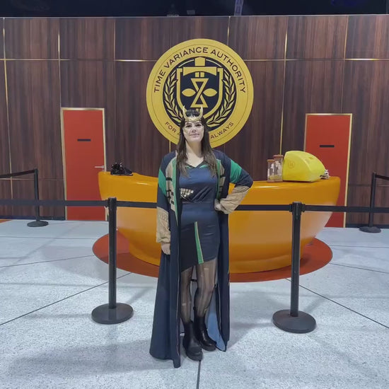 READY-to-SHIP [L] Loki Thor Inspired Asymmetric Cut-Out Shift Dress