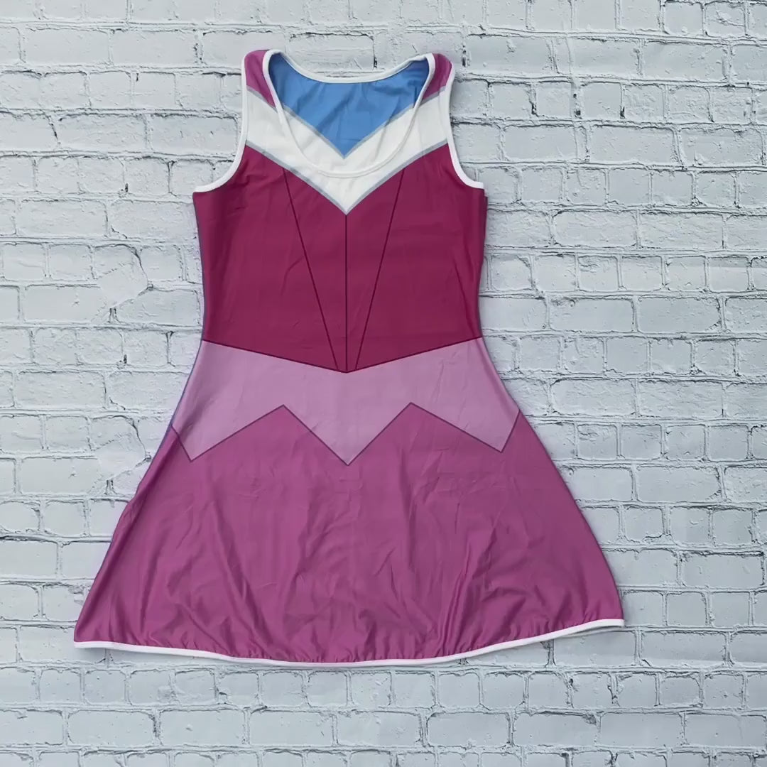 READY-to-SHIP Aurora Sleeping Beauty Inspired Reversible Dress - Blue/Pink (4XL)