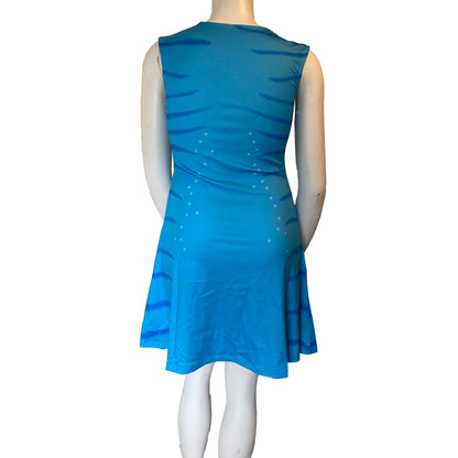 Na'vi Avatar Inspired Cap Sleeve Midi Dress