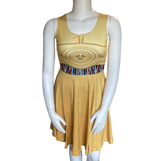 C3PO Inspired Skater Dress