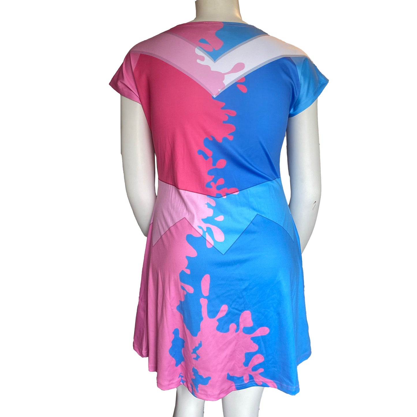 Aurora Sleeping Beauty Make It Pink Make It Blue Inspired Short Sleeve Skater Dress