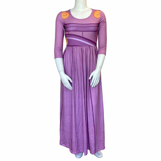 Megara  Inspired Quarter Sleeve Maxi Dress