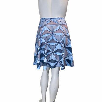 Spaceship Earth Inspired High Waisted Skirt