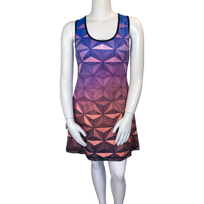 Daytime / Nighttime Spaceship Earth Inspired REVERSIBLE Sleeveless Dress