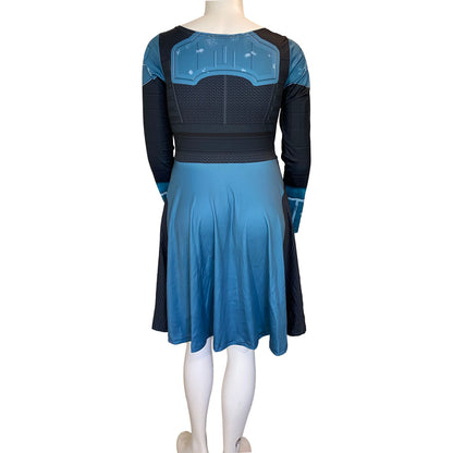 Cara Dune Inspired Long Sleeve Skater Dress