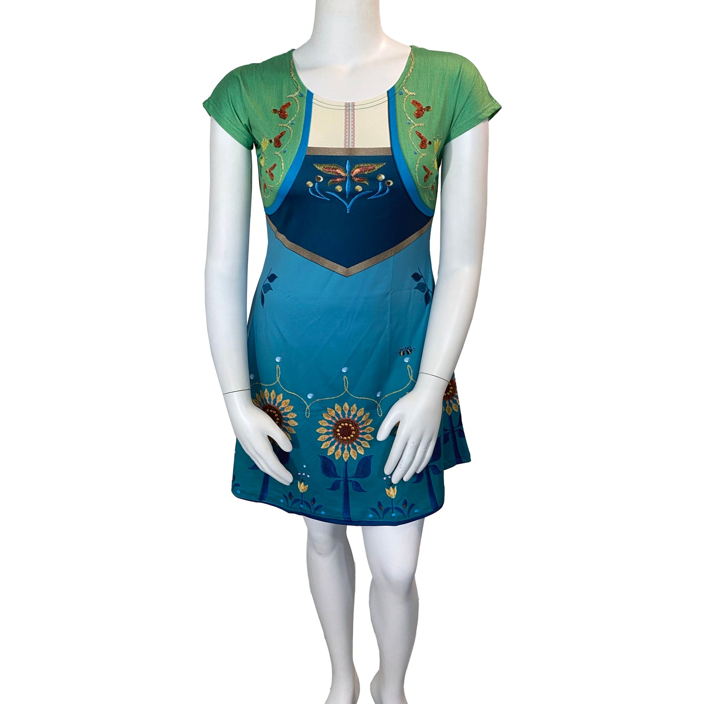 Anna Fever Inspired Short Sleeve Skater Dress