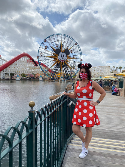 Mickey / Minnie Inspired REVERSIBLE Sleeveless Dress