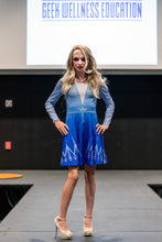 Elsa Inspired Long Sleeve Skater Dress