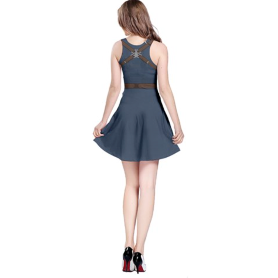 Cap Rogers Inspired Sleeveless Flare Dress