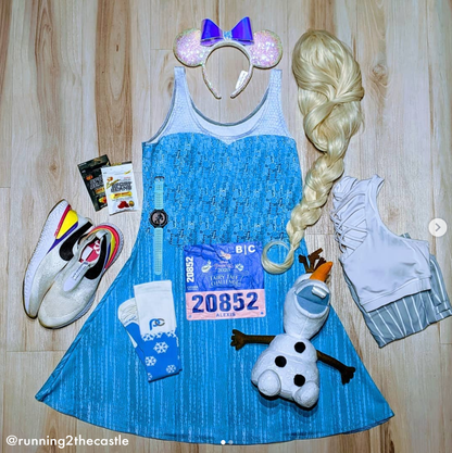 Elsa Inspired Sleeveless Dress