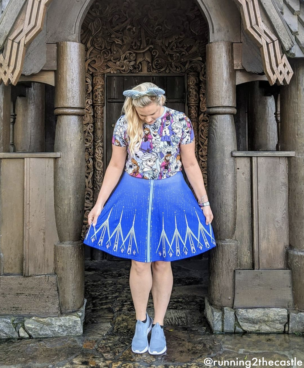 Elsa Inspired High Waisted Skirt