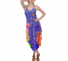 Isabela Flower Splatter Encanto Inspired Layered Chiffon Dress