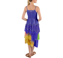 Isabela Flower Splatter Encanto Inspired Layered Chiffon Dress
