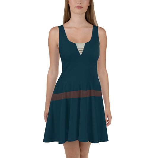 Merida Brave Inspired Skater Dress