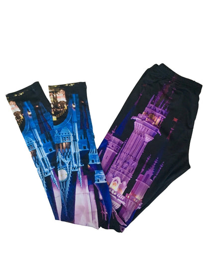 Cinderella Castle Nighttime Inspired Leggings