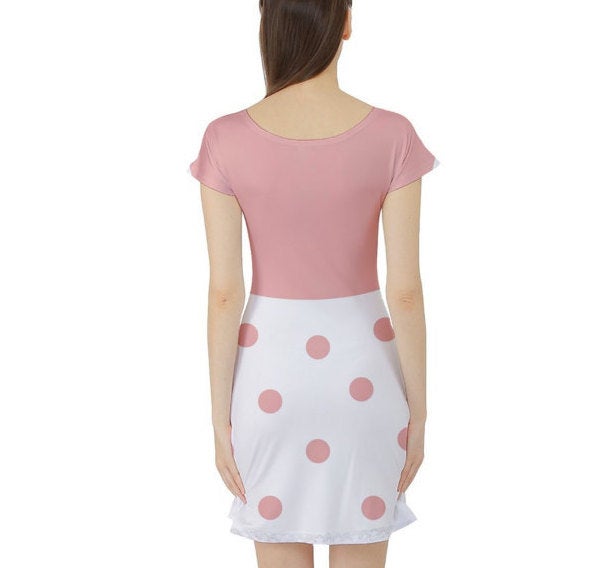 Bo Peep Toy Story Inspired Short Sleeve Skater Dress