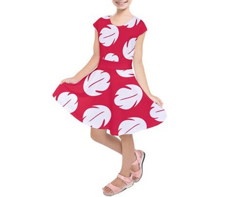 Kid&#39;s Lilo and Stitch Inspired Short Sleeve Dress