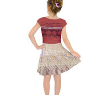 Kid&#39;s Moana Inspired Short Sleeve Dress