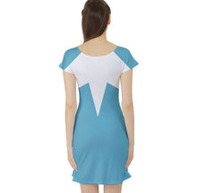 Frozone The Incredibles Inspired Short Sleeve Skater Dress