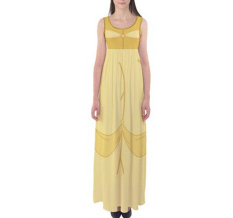 Belle Inspired Tank Style Maxi Dress