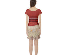 Moana Inspired Short Sleeve Skater Dress