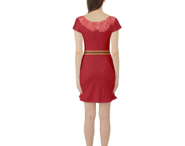 Elena of Avalor Inspired Short Sleeve Skater Dress
