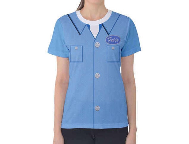 RUSH ORDER: Women's Fix-It Felix Wreck-It Ralph Inspired ATHLETIC Shirt