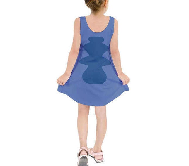 Kid&#39;s Stitch Lilo and Stitch Inspired Sleeveless Dress