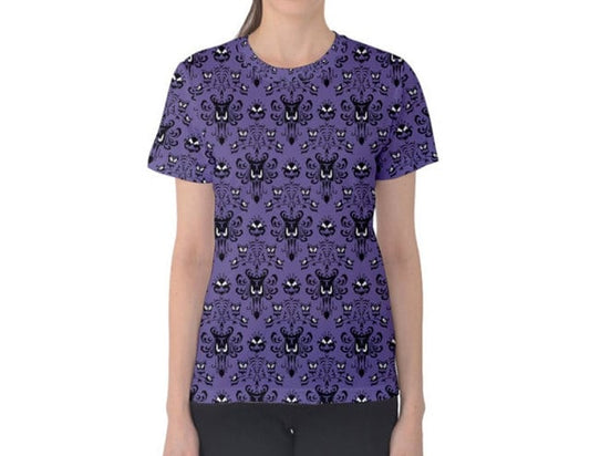 RUSH ORDER: Women's Haunted Mansion Wallpaper Inspired Shirt