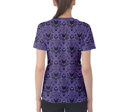 RUSH ORDER: Women's Haunted Mansion Wallpaper Inspired Shirt