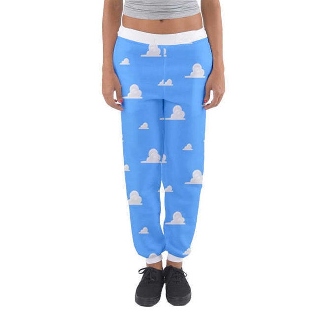 Women&#39;s Toy Story Cloud Wallpaper Inspired Joggers Sweatpants