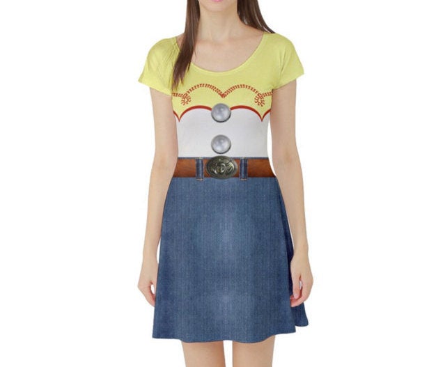 Jessie Toy Story Inspired Short Sleeve Skater Dress