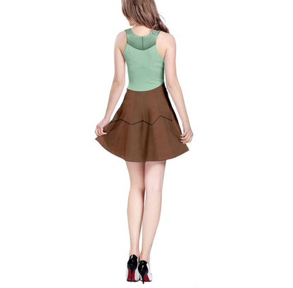 Vanellope Von Schweetz Wreck-It Ralph Inspired Sleeveless Dress