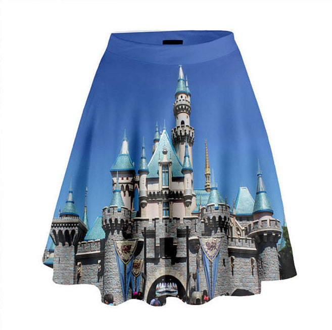 Sleeping Beauty Castle Inspired High Waisted Skirt