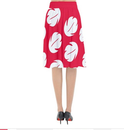 Lilo and Stitch Inspired Flared Midi Skirt
