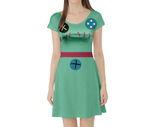 Scrump Lilo and Stitch Inspired Short Sleeve Skater Dress