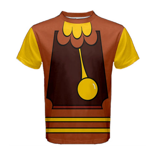 Men's Cogsworth Beauty and the Beast Inspired ATHLETIC Shirt