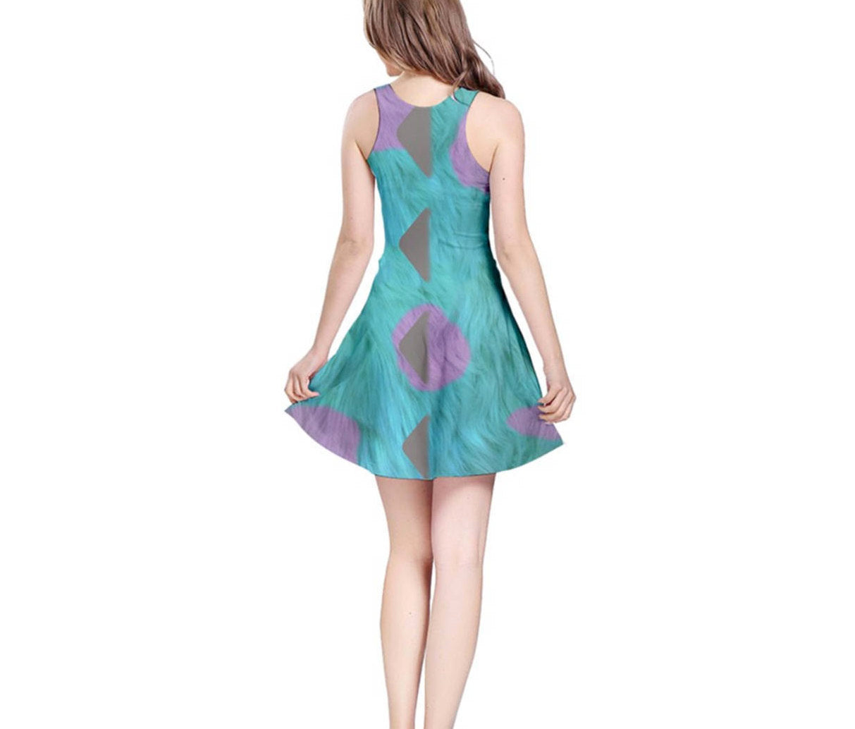 Sulley Monsters Inc Inspired Sleeveless Dress