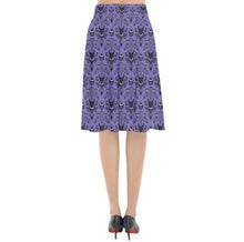Haunted Mansion Wallpaper Inspired Flared Midi Skirt