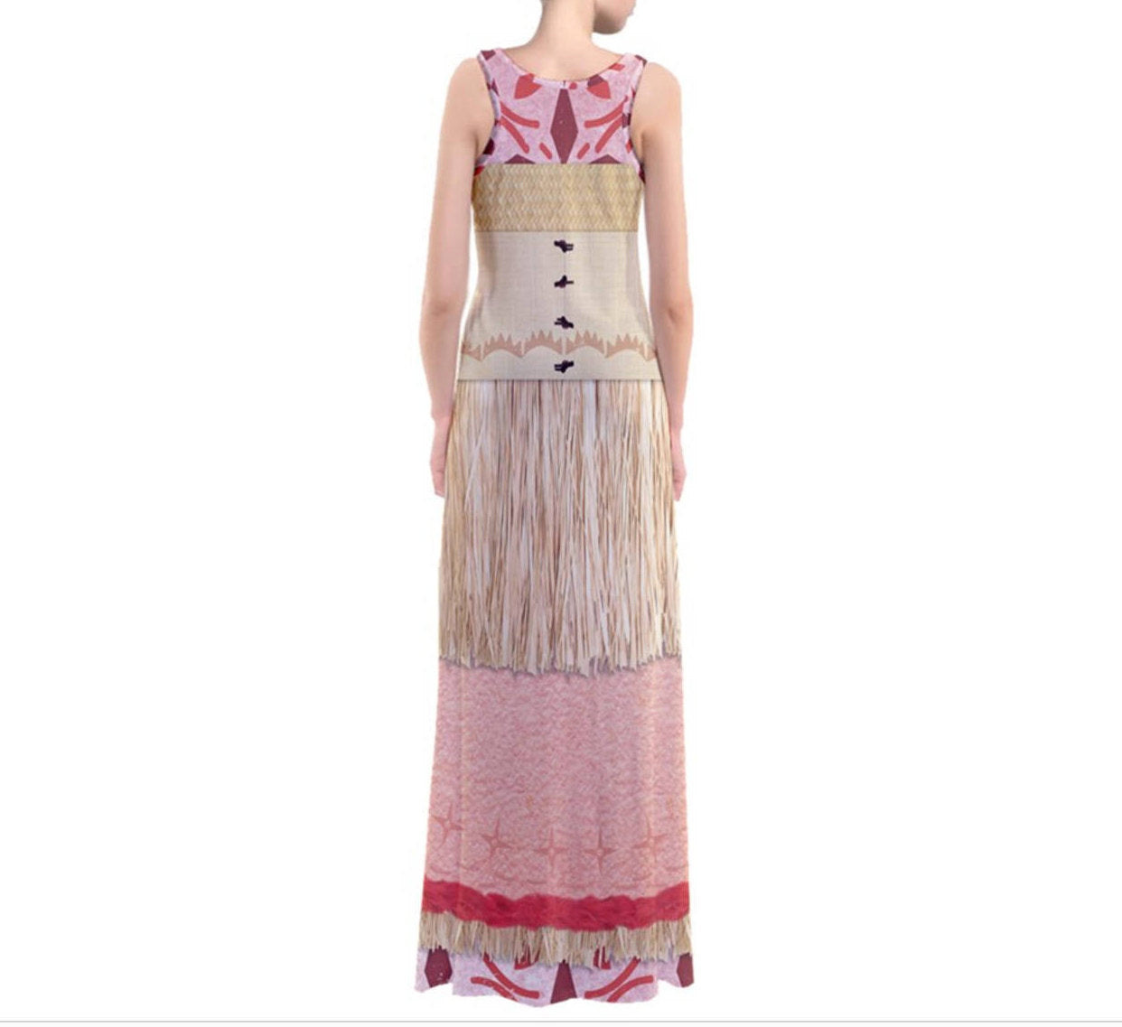 Sina Moana Inspired Sleeveless Maxi Dress